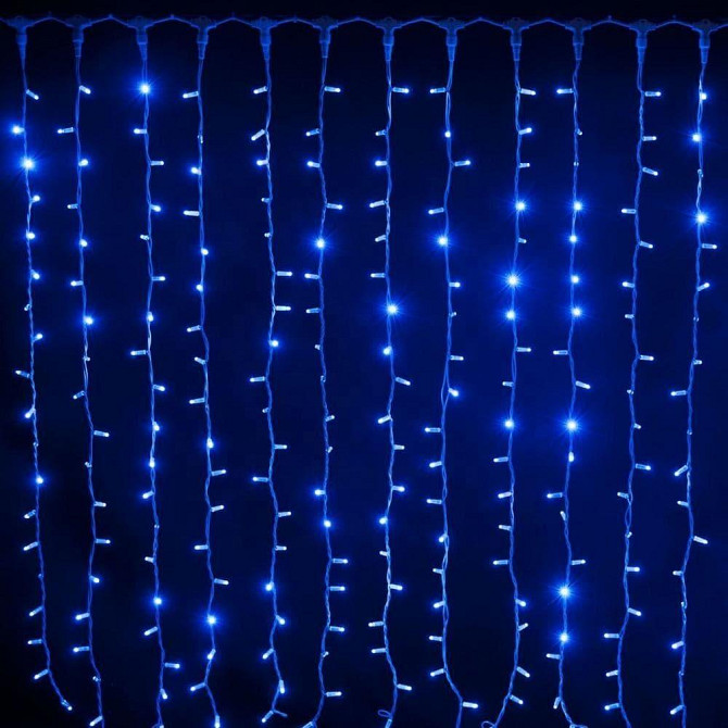 Світлодіодна гірлянда Штора 3х3м 400 LED Синій Вінниця - фото 4