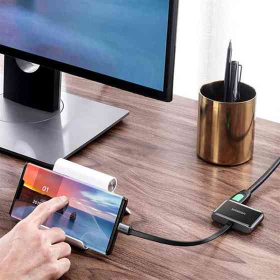 Адаптер Ugreen CM303 USB Type-C - HDMI+VGA, Black (70549) Чорний Харків