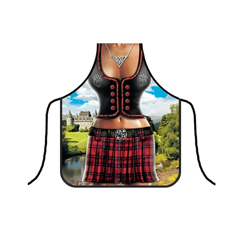 Фартук с приколом женщинам 73 на 57 см разноцветный Киев - изображение 1