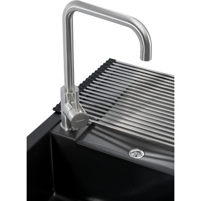 Мийка кухонна GRANADO комплект VALENCIA black shine_чаша ліворуч (ksg0701L) Вінниця - фото 10