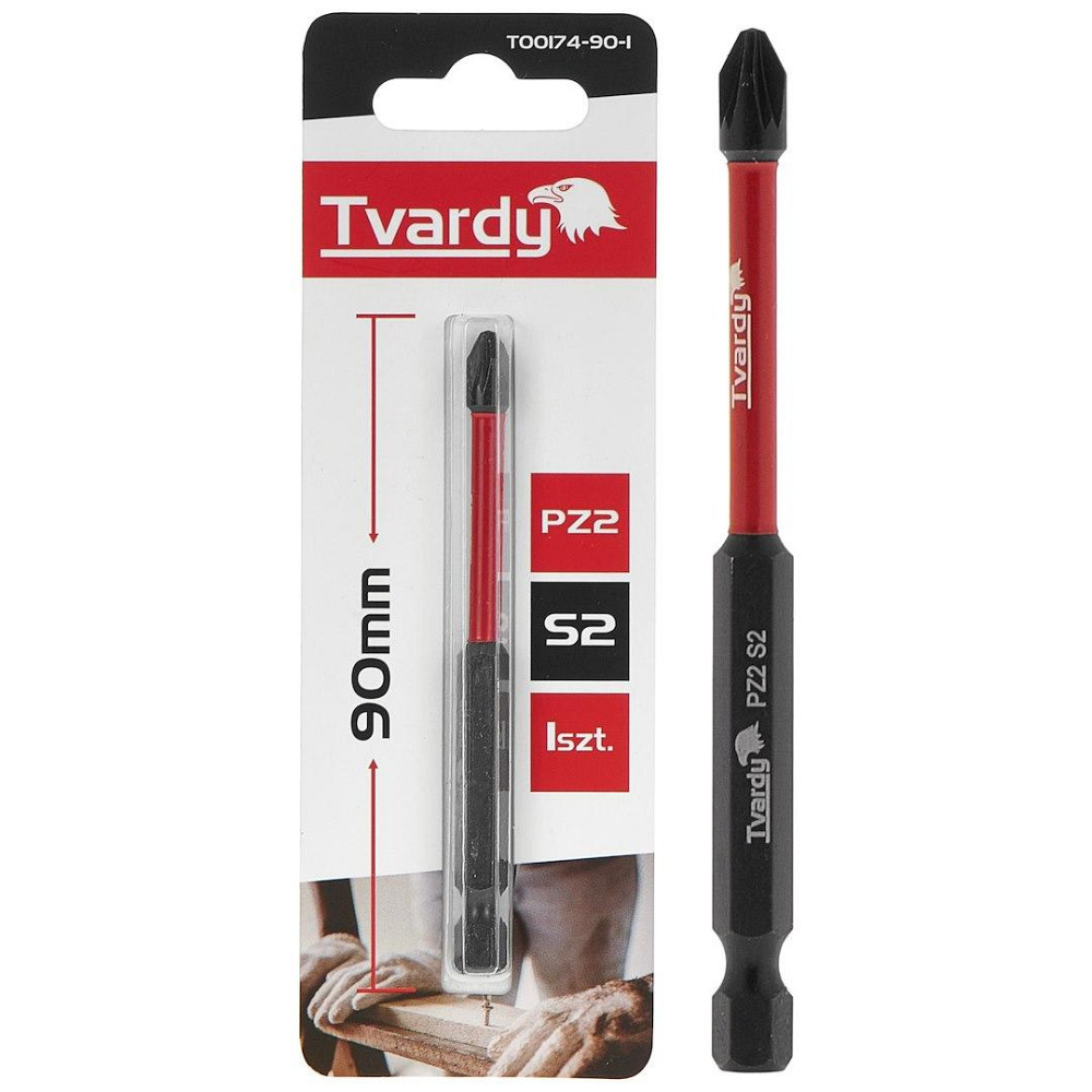 Біта ударна "Tvardy" Pozidriv Pz2 x 90мм Киев - изображение 1