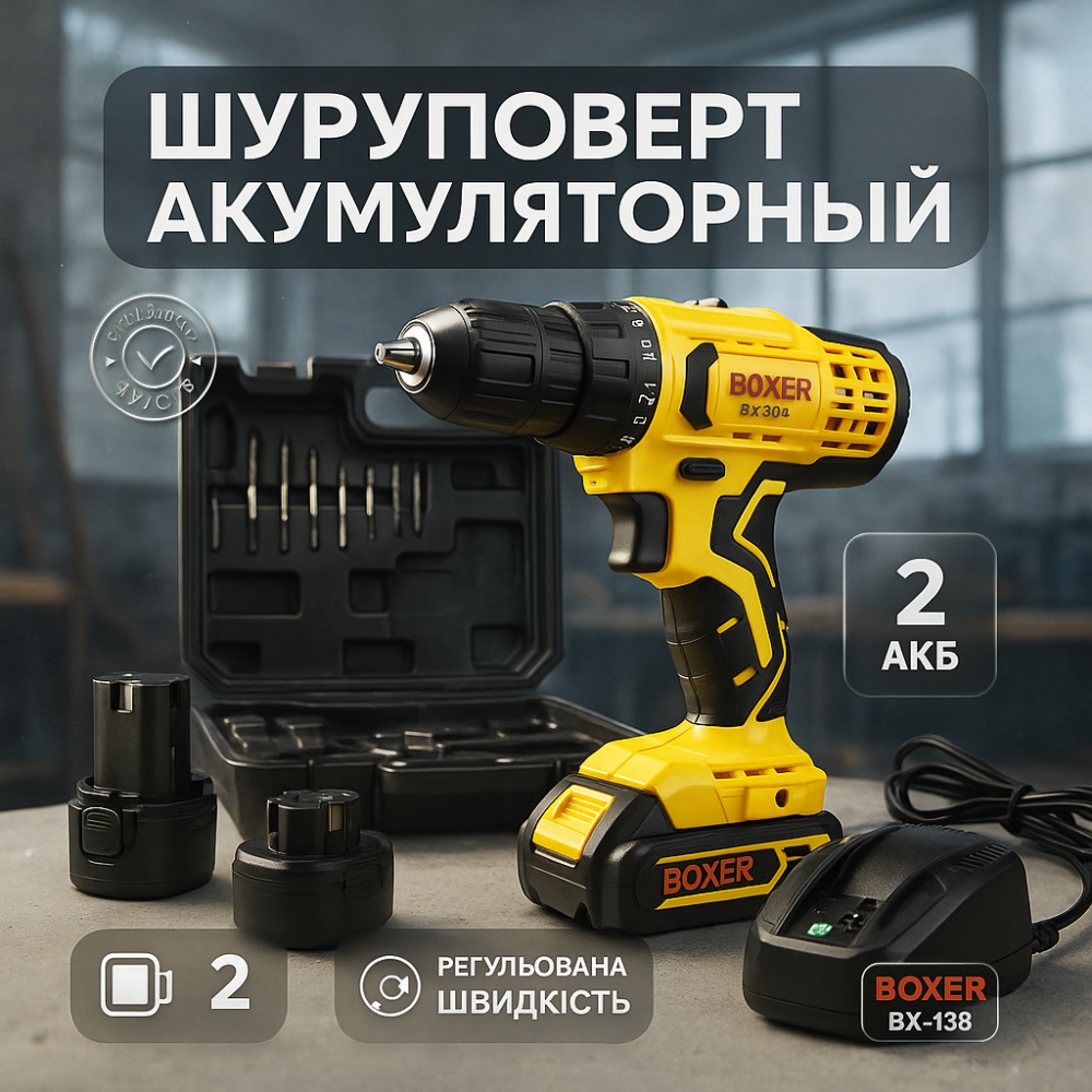 Бесщеточный шуруповерт для дома, Аккумуляторный шуруповерт с мощным аккумулятором CH-47 Львов - изображение 9