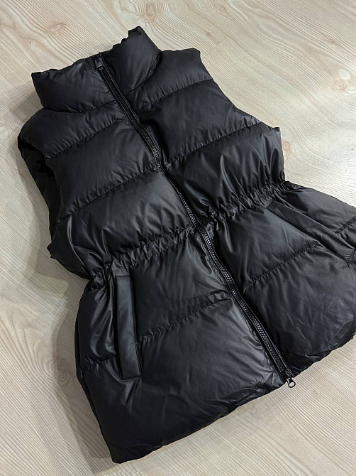 Жилетка женская Lady Yep 10006 длинная с затяжкой на талии черная, черный, 46 Киев - изображение 12