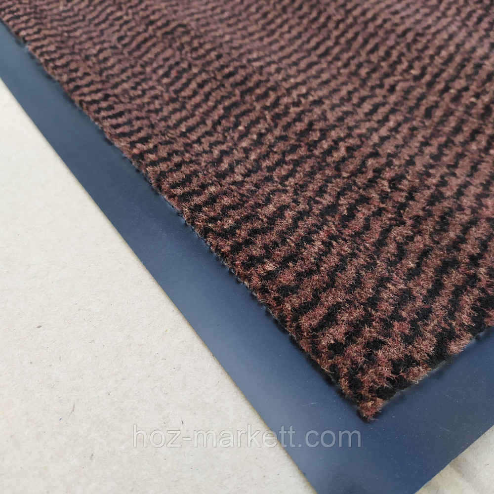 Коврик 120 х 80 см коричневый влаговпитывающий придверный грязезащитный на резиновой основе Харьков - изображение 4