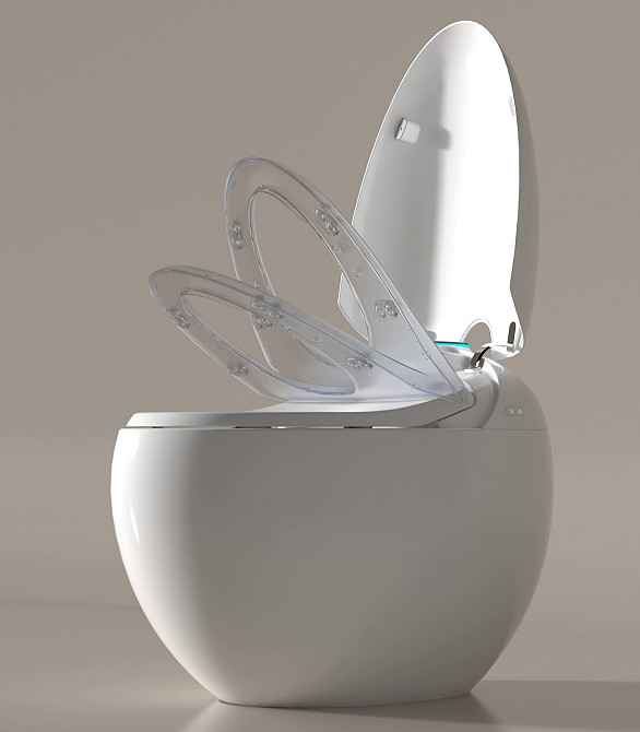 Розумний смарт унітаз GYE 964F з автоматичним відкриттям, підігрівом сидіння, нічним підсвічуванням та УФ-стерилізацією Київ - фото 5