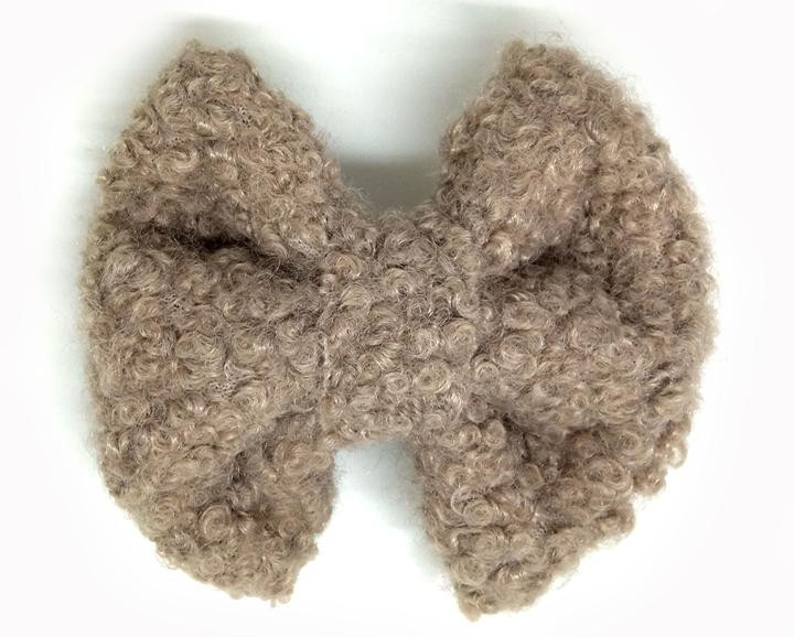 Заколка-бант для волос Тедди темно-розовая Киев - изображение 1