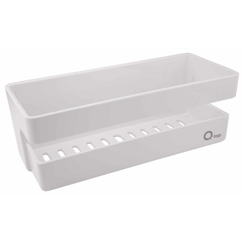 Полка универсальная Qtap Police пластиковая QTPL02 White Киев - изображение 6