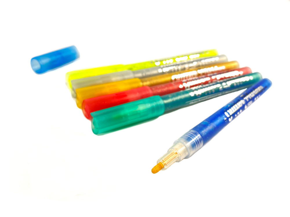 Набор маркеров STA с флуоресцентной перламутровой краской 6 цветов Каменец-Подольский - изображение 4