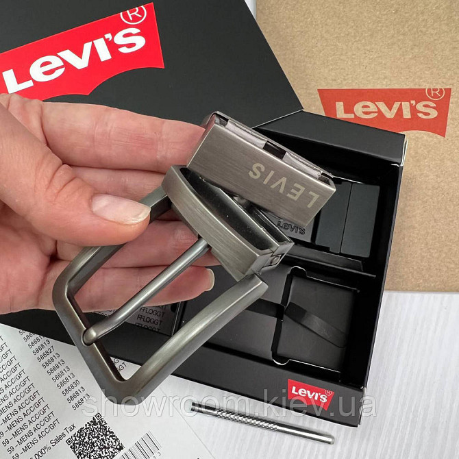 Чоловічий подарунковий набір (ремінь із двома пряжками) Levis (511) Київ - фото 10