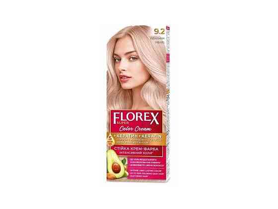 Крем-фарба для волосся КЕРАТИН 9.2 Перлина ТМ Florex Киев