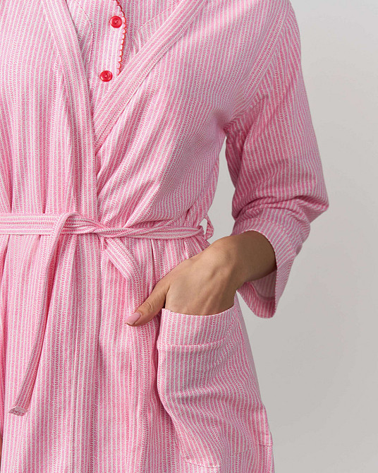 Женский халат и сорочка для кормления - в полоску Nicoletta 7382 Киев - изображение 9