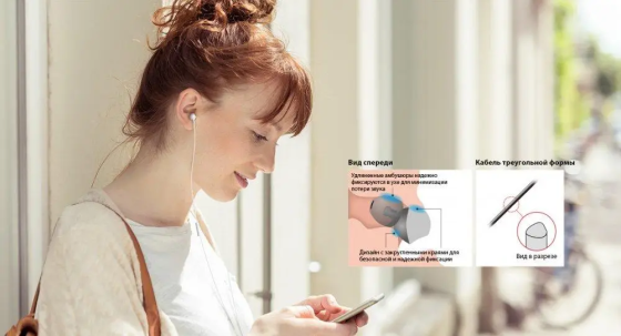 Провідні вакуумні навушники Panasonic RP-TCM360GCK з мікрофоном (Білий) Вінниця