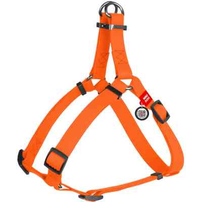 Шлей для собак WAUDOG Waterproof с QR-паспортом S Ш 15 мм Д 40-55 см оранжевая (27644) Винница
