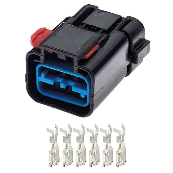 Роз'єм конектор 6-кон., Бензонасос, 54200608, FCI (Delphi) Франция універс., Моторний Peugeot, Renault Київ