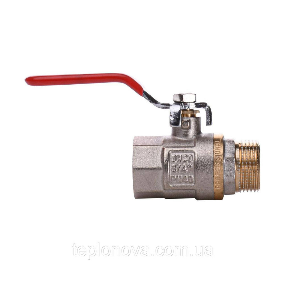 Кран шаровый прямой Q PROFESSIONAL 3/4″ НВ КР PN40 QP152 Черновцы - изображение 2