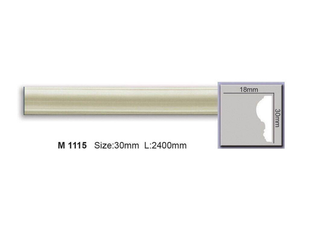 Молдинг гладкий полиуретановый Harmony M 1115 Днепр - изображение 1