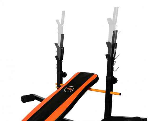 Скамья со штангой + 4 грифа + 75 кг блинов Гантели, гири, штанги и диски АВС пластик комплект Киев