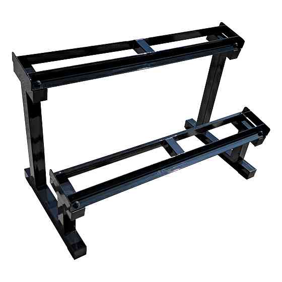 Стійка для гантелей 1.2 м Чорний Стійки для гантелей, грифів та дисків розбірна Київ