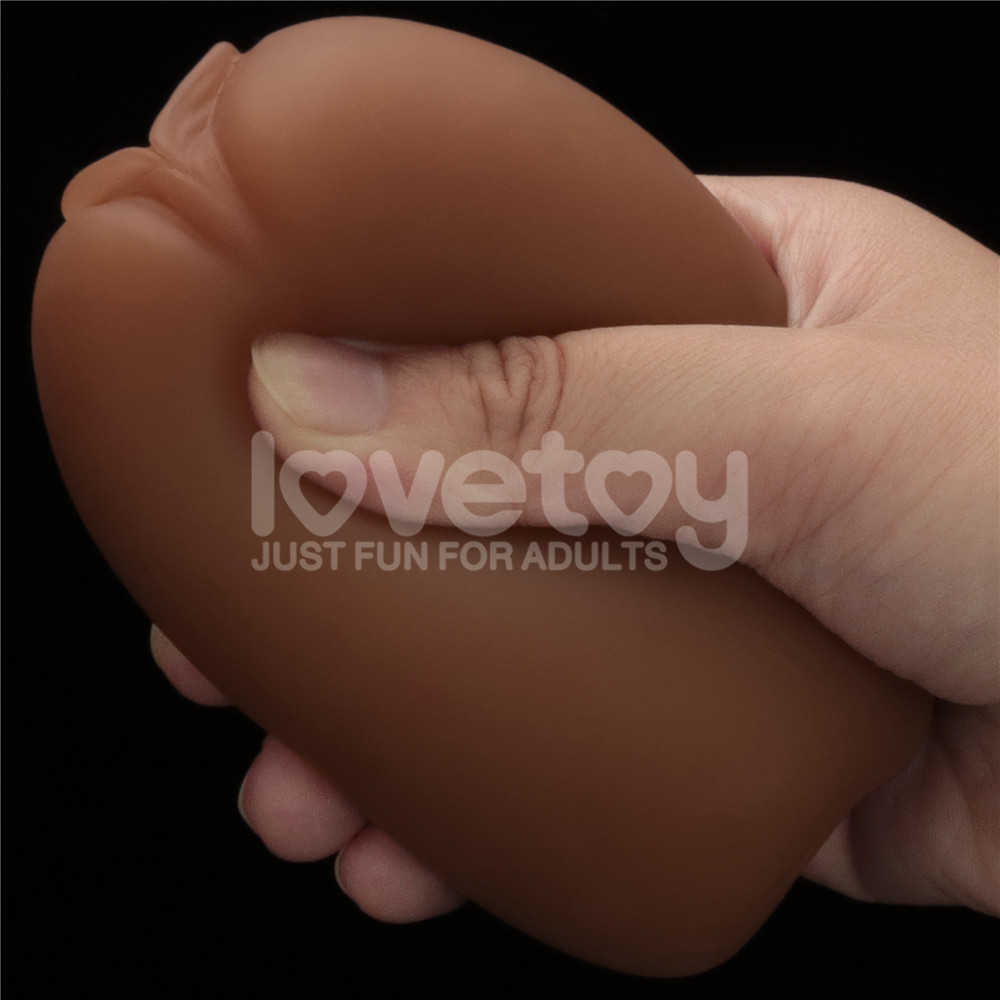 Подвійний мастурбатор вагіна анус SLIDER DOUBLE-ENDED Brown Sex Aura Київ - фото 5