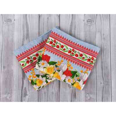 Полотенце Руно вафельное набивное Весенние цветы -3, 45х80 см (202.15_Весняні квіти_3) Винница