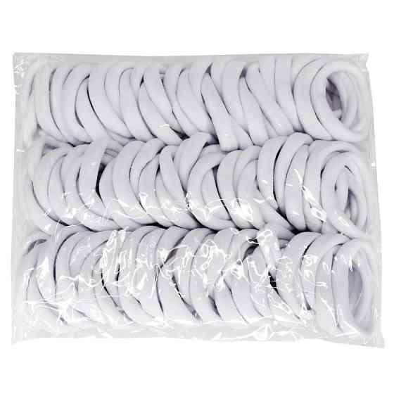 Резинки для волосся "Чулочка білі" 0307-614, 20 штук Вінниця