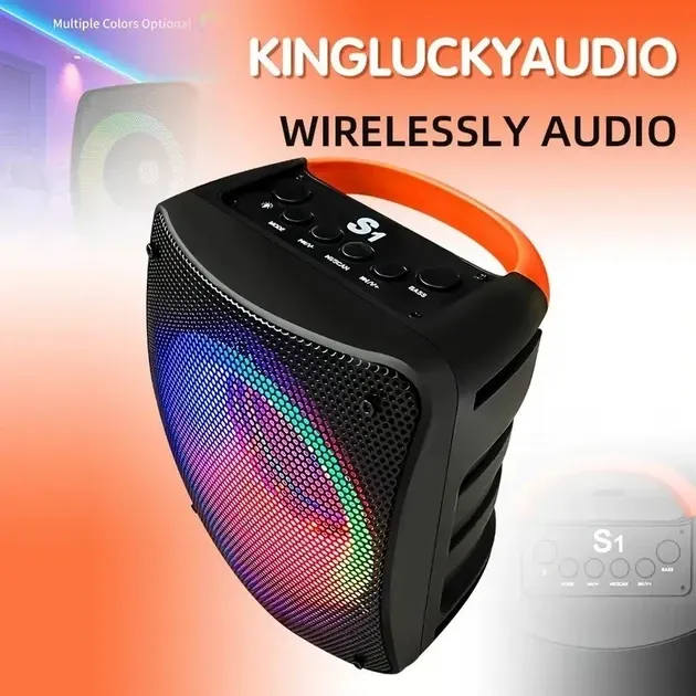 Музична портативна Bluetooth колонка S3 15Вт, 80дБ, з підтримкою USB, AUX-входу та потужним звуком Київ - фото 1