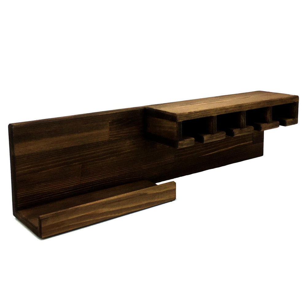 Настінна винна полиця "Каторі" капучино Миколаїв - фото 1