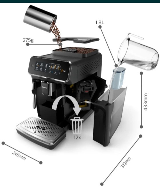 Кавомашина автоматична: Phillips EP3221/40. Харків - фото 2