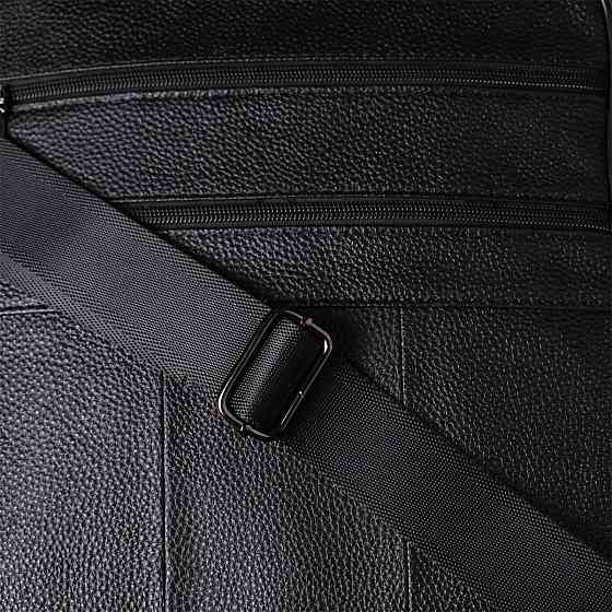 Сумка чоловіча з ручкою для перенесення в руці з натуральної шкіри Чорний (Vintage) Київ