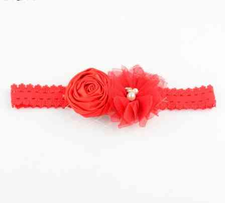 Дитяча червона пов'язка - розмір універсальний (на резинці), декор 8см Київ