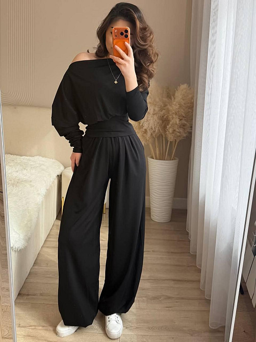 Женский стильный повседневный костюм двойка из вискозы Одесса - изображение 2