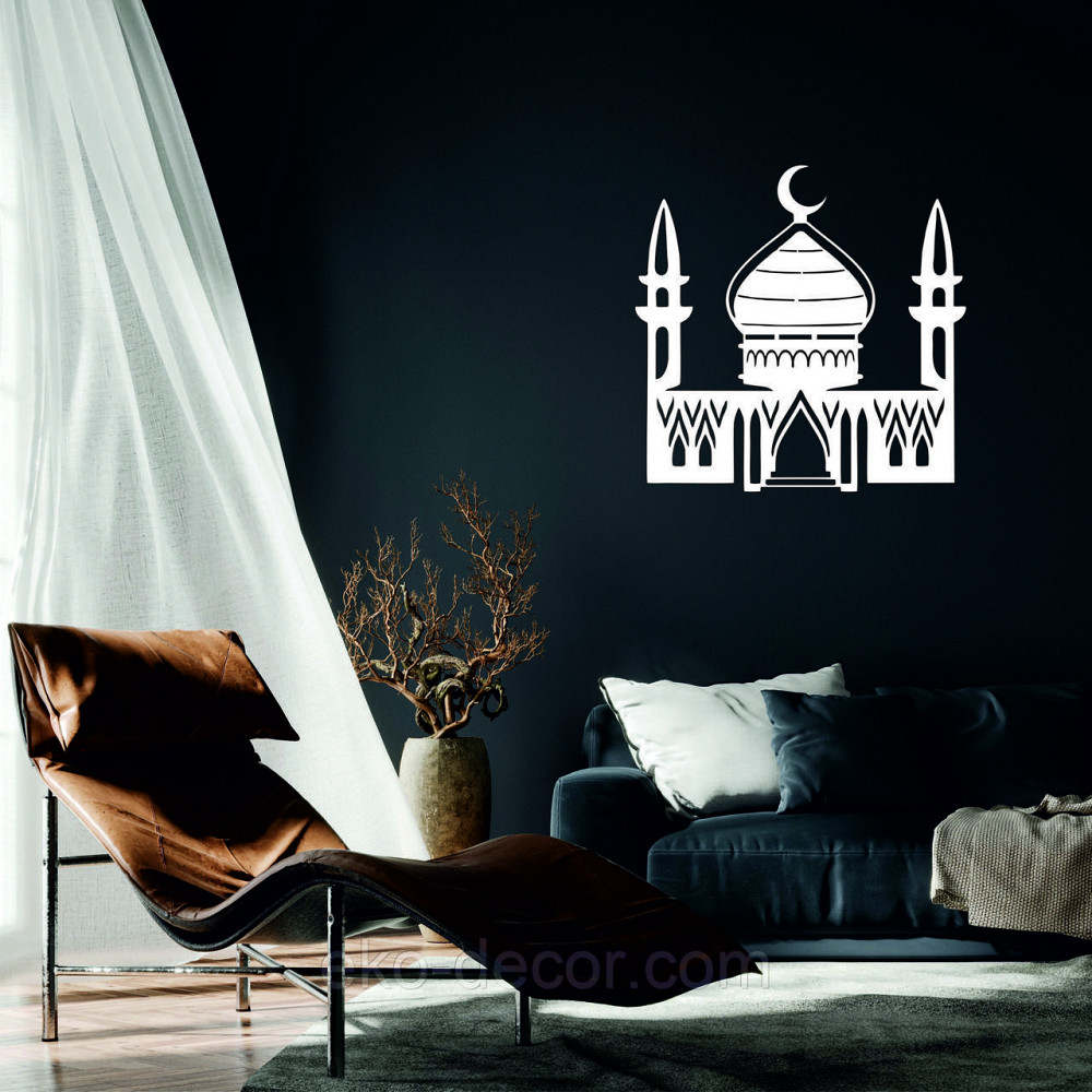 Декоративне настінне Панно «Іслам» Декор на стіну 50*50 см, Білий Київ - фото 1