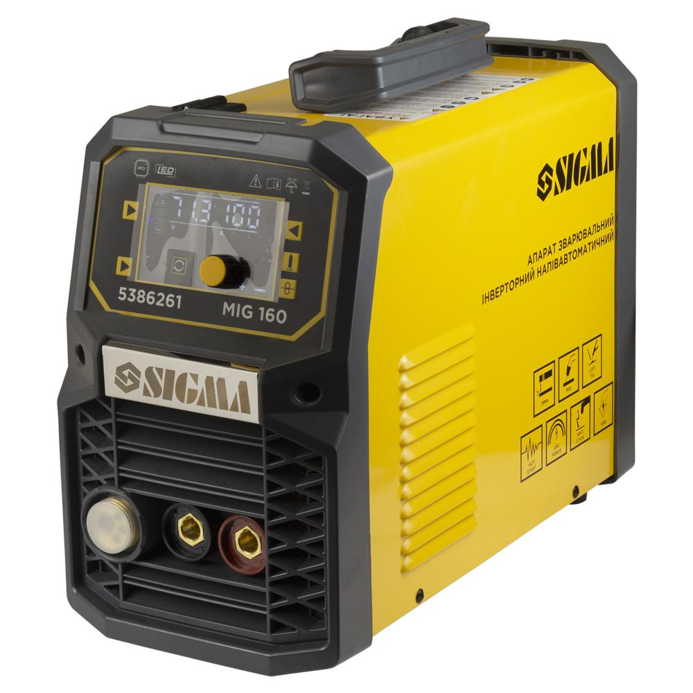Sigma Аппарат сварочный инверторный полуавтомат МIG/MMA-160А электрод 4мм проволока 0.8-1мм LED Коломия - фото 2