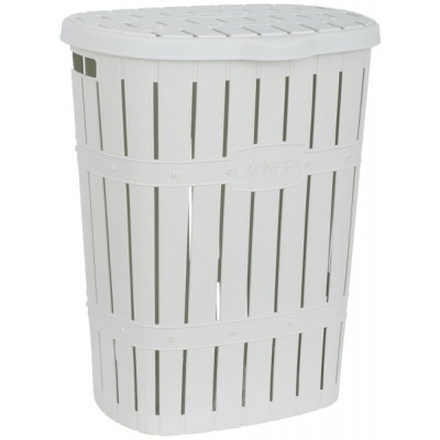 Кошик для білизни Violet House 1014-1 Бамбу White 60 л (1014-1 Бамбу W 60 л) Вінниця - фото 1