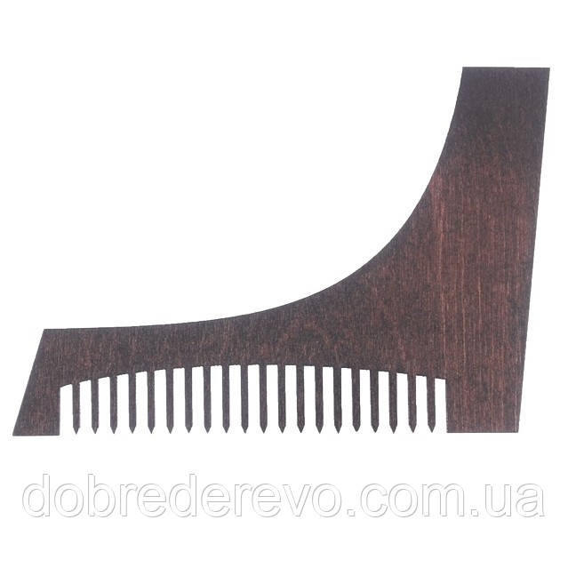 Гребінець дерев'яний "Модний", для оформлення бороди та вусів Вижниця - фото 4