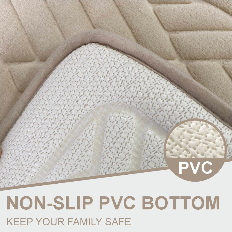 Коврик для ванной и туалета Lovely Svi мягкий, абсорбирующий, нескользящий 50 x 80 x 1.5 см Бежевый (2565057) Киев - изображение 3