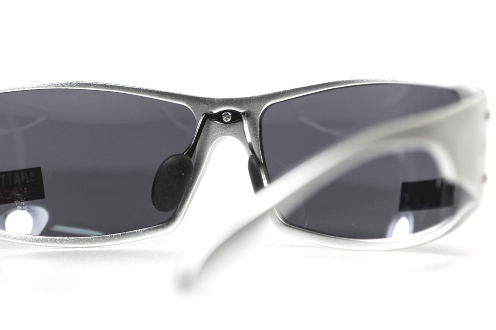 Окуляри захисні Global Vision Bad-Ass-2 Silver (gray), сірі в сріблястій металевій оправі Запоріжжя - фото 5