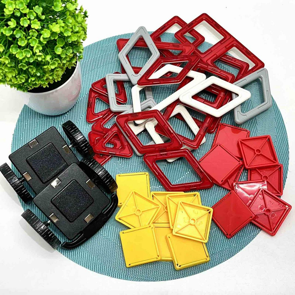 Конструктор магнітний Limo Toy Транспорт 58 деталей (KB 1017) Чернигов - изображение 3