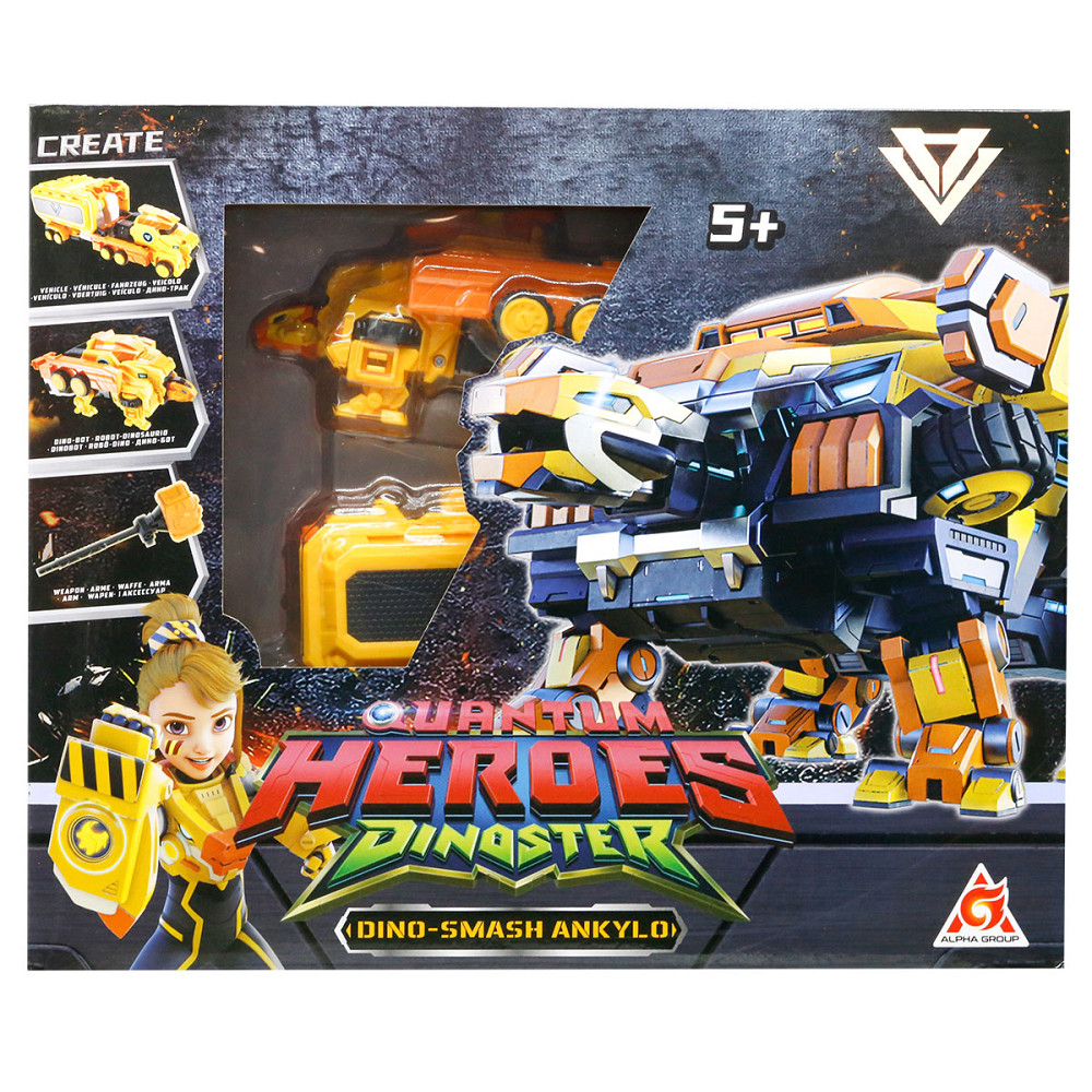 Динозавр-трансформер Dinoster - Мега Дино-Смеш Анкіло Дніпро - фото 10