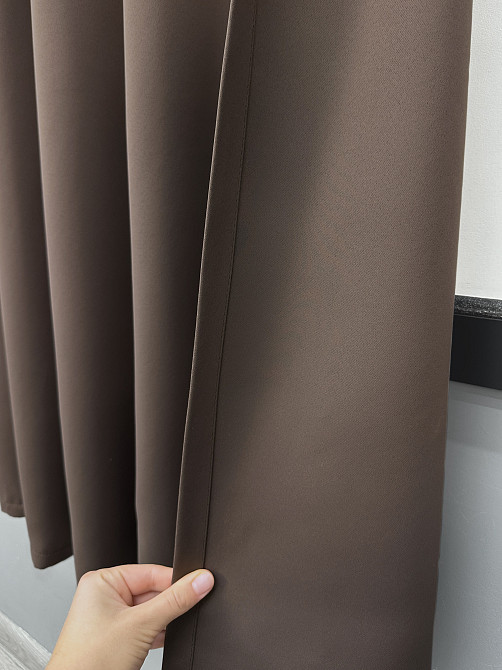 Комплект коротких штор VR-Textil Bagema Rvs № 2070ш Кавовий 130х170 см 2 шт (35-0452) Київ - фото 6