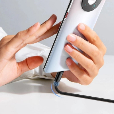 Дата кабель USB 2.0 AM to USB-C 1.0m Superior Fast Charging 60W black Baseus (CAYS000901) Вінниця - фото 6