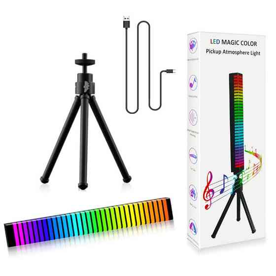 Панель RGB ритм лампа на штативі 20см 5Вт 500мАгод Puluz TBD0601886102 Київ