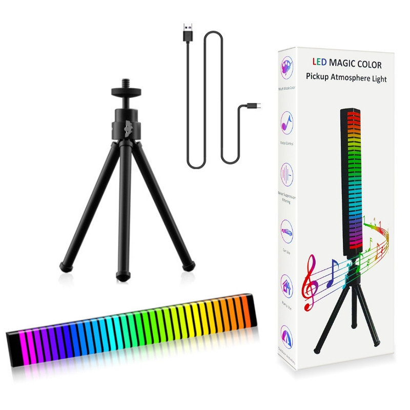 Панель RGB ритм лампа на штативі 20см 5Вт 500мАгод Puluz TBD0601886102 Київ - фото 5