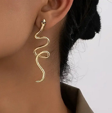 Серьги оригинальные 2025 Змея Киев - изображение 1