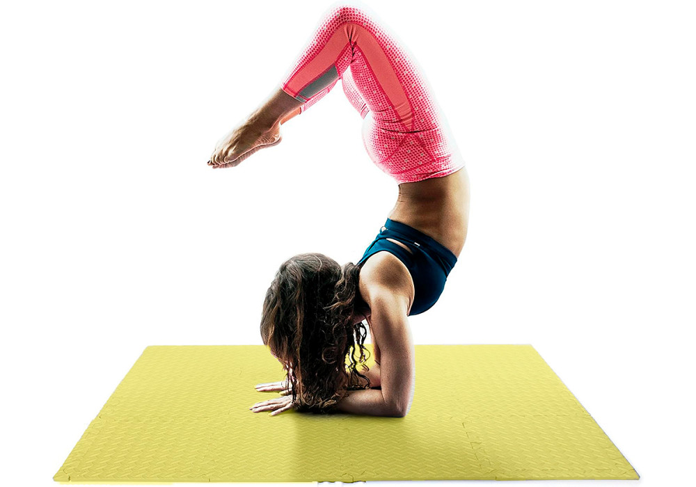 Татамі мат EasyFit 8 шт (30х30х1 см) хвіст ластівки жовтий Коломия - фото 2