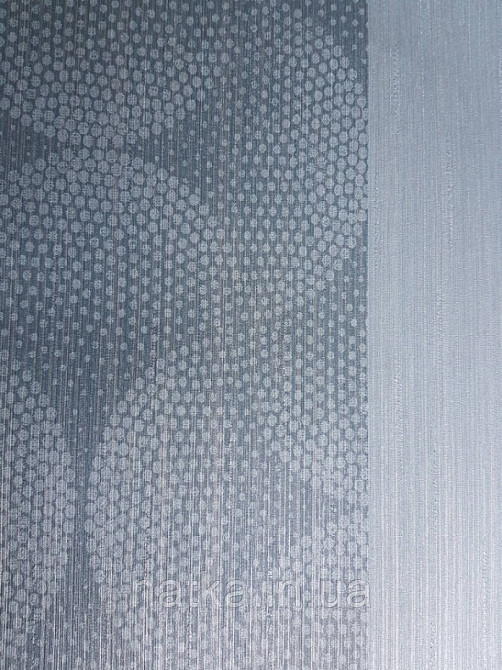 Шпалери вінілові на флізелін BN International 219744 Finesse геометрія коло півколо точки блакитні на синьому Київ - фото 3