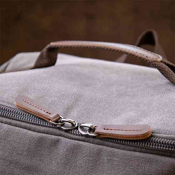 Рюкзак текстильний дорожній унісекс з ручками Vintage 20662 Сірий Київ