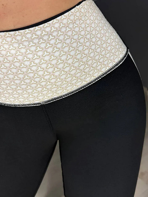 Лосины женские Black Cyclone 312 утепленные с утягивающим поясом и пуш-ап черные, черный, ML Киев - изображение 6