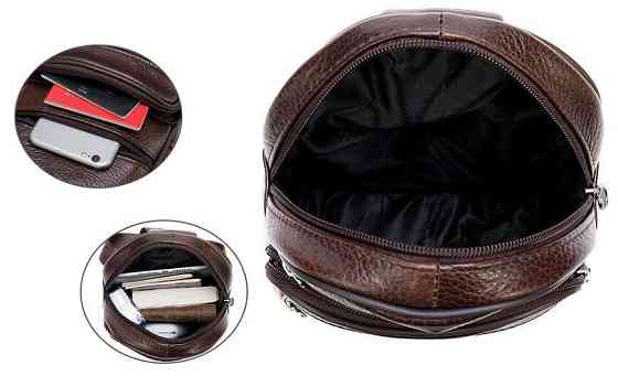 Сумка чоловіча через плече Коричнева (Vintage) Київ