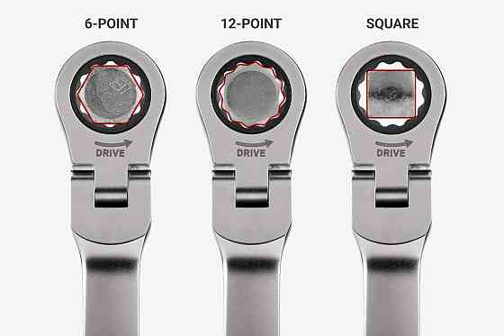 Набір ключів накидних екстра довгих тріскачкових, з шарнірами 6пр.(8х9, 10х11, 12х13, 14х15, 16х18, 17х19мм), Одеса